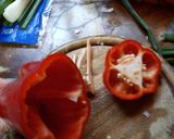 Foto del paso 1 de la receta: Ajíes rellenos en salsa