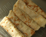 Foto del paso 2 de la receta: Panqueques rellenos de dulce de leche y nueces