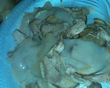 A picture of step 8 of Irish Potato Stacks w/ gravy.