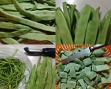 Foto del paso 1 de la receta Judía verde con patatas y jamón ibérico
