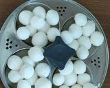 A picture of step 3 of Leftover rice paal kolukattai.