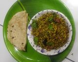A picture of step 6 of Sprouted moong sabji with Roti.