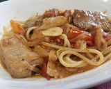 รูปขั้นตอนการทำที่ 5 ของ Spaghetti Pork Ribs Tomato Sauce