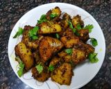 A picture of step 5 of Karara Aloo.