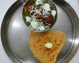 A picture of step 4 of Palak paneer kofta curry.