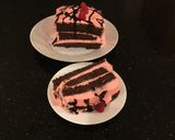 A picture of step 20 of Chocolate Torte with Fresh Rasberry Cream.