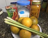 Hình bước làm 1 của món Nước cam đào sả !