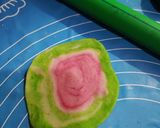 Foto langkah ke 10 dari resep Bakpao No Mixer Character Semangka.