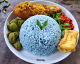 Foto langkah ke 7 dari resep Nasi Gurih Bunga Telang.