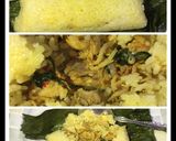 Foto langkah ke 8 dari resep Nasi Bakar Ayam & Teri.