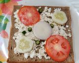A picture of step 3 of Paneer Onion Tomato 🍅 Cucumber 🥒 Sandwich with Brown Bread..