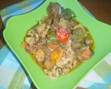 A picture of step 6 of Mix vegetables with chapati..
