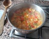 Foto del paso 7 de la receta Arroz caldoso de pollo rápido