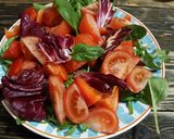 Фото кроку 3 до Легкий постный салат🍅🌶🥗.
