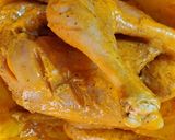A picture of step 1 of Mughlai Tandoori Murg Mushallam Restaurant style.