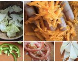 A picture of step 1 of Easy Salad with lemon coriander dressing.