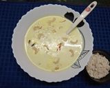 A picture of step 3 of Poha Kheer or Chirer Amrita Bhog.