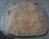 Foto del paso 5 de la receta: Pastel de morcilla y calabacín gratinado