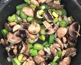 A picture of step 7 of Simple mushroom and leek risotto.
