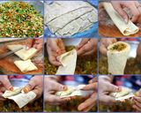 A picture of step 4 of Kheema Samosa.