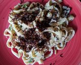 Foto del paso 3 de la receta: Fetuccine Carbonara "Bacon" vegano