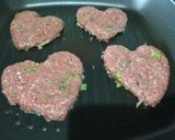 Foto del paso 2 de la receta: Hamburguesa corazón sin pan