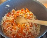 Une image de l'étape 3 de Risotto tomate emmental.