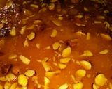 A picture of step 3 of Almond Chikki.