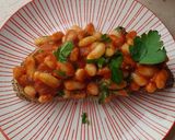 A picture of step 7 of Beans on toast my way.