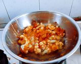 A picture of step 4 of Restaurant style tasty crispy yummy cauliflower Manchurian.