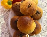 A picture of step 7 of Buns with Lamb Mince and Bell Peppers.