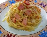 Foto langkah ke 3 dari resep Spageti Aglio Olio spicy praktis 15 menit saja.
