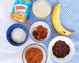 รูปขั้นตอนการทำที่ 1 ของ สมูทตี้เนยถั่ว เฮลตี้ : Peanut Butter Smoothie Bowl