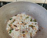 A picture of step 3 of Kodo millet poha.