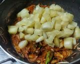 A picture of step 4 of Tapioca(Kappa) Puzhukku in Kerala Style.