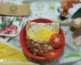 Foto langkah ke 2 dari resep Rice bowl nasgor daging asap telor.