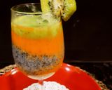 A picture of step 8 of Orange Kiwi Smoothie.
