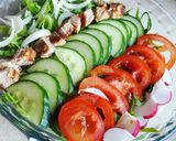 Pas rețetă Salată cu carne la grătar 1 fotografie