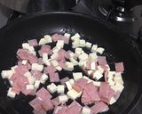 Foto del paso 4 de la receta: Tortilla de huevo con jamón y queso 🧀