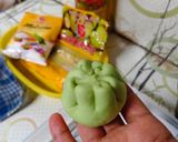 Foto langkah ke 9 dari resep Bakpao Pandan isi Selai Nanas dan Selai Coklat (No Mixer).