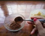 Foto langkah ke 3 dari resep Bolu Zebra Pandan #Nomixer #1telur.