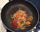 A picture of step 2 of Hyderabadi Bagara Baingan.