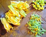A picture of step 1 of Pumpkin Flower Fritters.