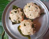 Foto langkah ke 8 dari resep Bola-Bola Pepes Tahu Jamur.