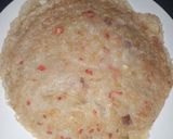 A picture of step 8 of Spicy bambara (starch omelette).
