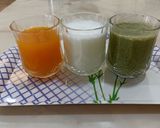 A picture of step 4 of Tri color buttermilk.