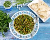 ગ્રીન ગાર્લિક તવા પુલાવ (Green Garlic Tawa Pulao Recipe In Gujarati) રેસીપી સ્ટેપ10ફોટો