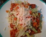 A picture of step 7 of Tacos Rojos (Potosino Tacos or Camila Tacos).