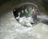 A picture of step 1 of Chhena poda.