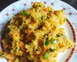 A picture of step 5 of Veg stuffed Suji Pancake.